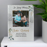 Personalised Memorial Photo Frame with Glitter Design