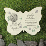 Personalised Butterfly Shape Memorial Stone - The Flower & Gift Yard