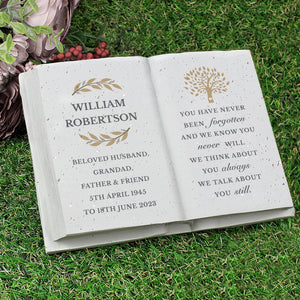 Personalised Family Tree Garden Memorial Stone - The Flower & Gift Yard
