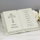 Personalised Garden Memorial Stone - Cross Design - The Flower & Gift Yard