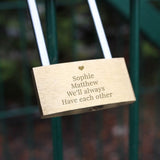 Personalised Heart Motif Padlock - The Flower & Gift Yard