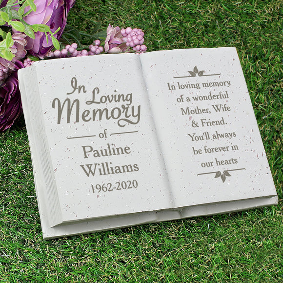 Personalised In Loving Memory Garden Memorial Stone - The Flower & Gift Yard