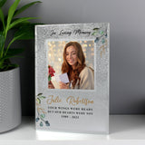 Personalised Memorial Photo Frame with Glitter Design - The Flower & Gift Yard