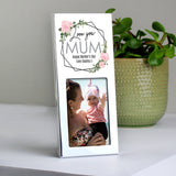 Personalised Photo Frame with Abstract Rose Design - The Flower & Gift Yard