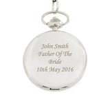 Personalised Pocket Fob Watch - The Flower & Gift Yard