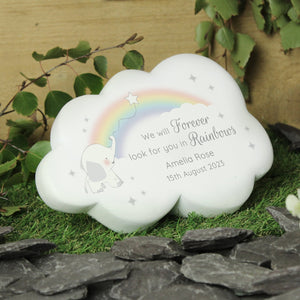 Personalised Rainbow Garden Memorial Stone - The Flower & Gift Yard