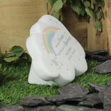 Personalised Rainbow Garden Memorial Stone - The Flower & Gift Yard