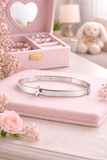 Personalised Sterling Silver Childs Expanding Diamante Star Bracelet - The Flower & Gift Yard