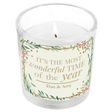 Personalised Christmas Scented Jar Candle