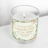 Personalised Christmas Scented Jar Candle
