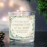 Personalised Christmas Scented Jar Candle