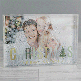 Personalised Christmas Glitter Shaker Photo Frame