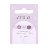 Amethyst Semi Precious Crystal Earrings - The Flower & Gift Yard