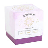 Aquarius Bergamot & Mandarin Gemstone Zodiac Candle - The Flower & Gift Yard