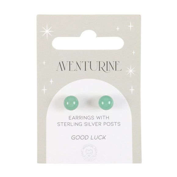 Aventurine Semi Precious Crystal Earrings - The Flower & Gift Yard