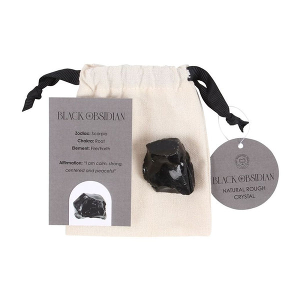 Black Obsidian Healing Rough Crystal - The Flower & Gift Yard