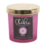 Crown Chakra Blackberry Crystal Chip Candle - The Flower & Gift Yard