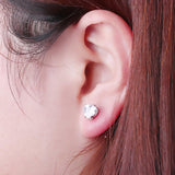 Cubic Zirconia Heart Stud Earrings - The Flower & Gift Yard