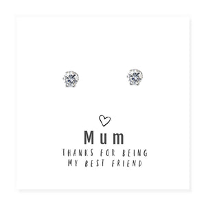 Cubic Zirconia Stud Earrings - The Flower & Gift Yard