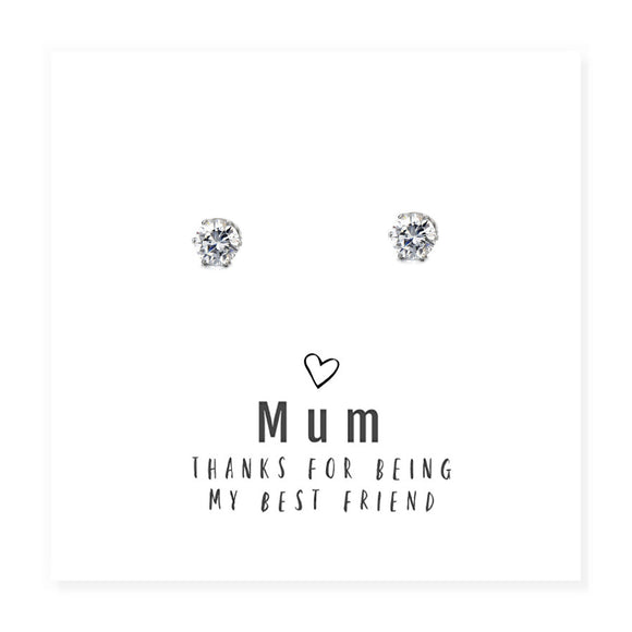 Cubic Zirconia Stud Earrings - The Flower & Gift Yard