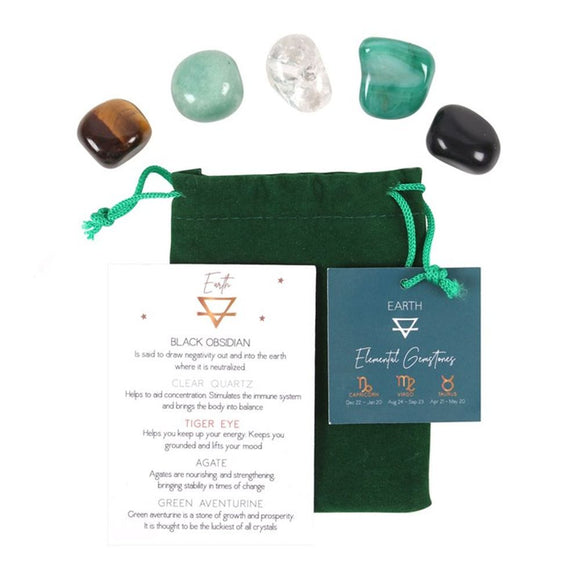 Earth Element Tumble Gemstone Set - The Flower & Gift Yard