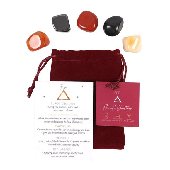 Fire Element Tumble Gemstone Set - The Flower & Gift Yard