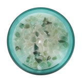 Heart Chakra Mint Crystal Chip Candle - The Flower & Gift Yard