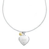 Heart Locket Necklace with Diamond and 9ct Gold Charm - The Flower & Gift Yard