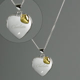 Heart Locket Necklace with Diamond and 9ct Gold Charm - The Flower & Gift Yard