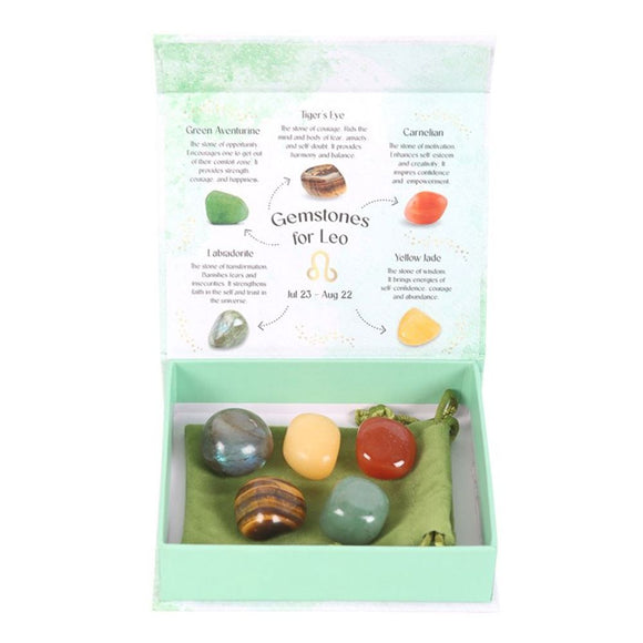 Leo Crystal Tumblestone Set - The Flower & Gift Yard