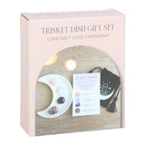 Love Healing Crystal Set with Moon Trinket Dish - The Flower & Gift Yard