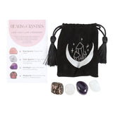 Love Healing Crystal Set with Moon Trinket Dish - The Flower & Gift Yard