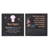 Magical Rose Quartz Crystal Mushroom - The Flower & Gift Yard