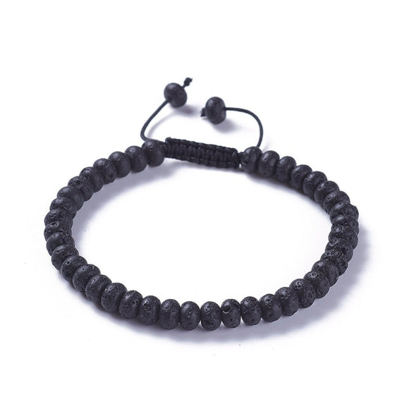 Men's Black Lava Bead Bracelet - The Flower & Gift Yard