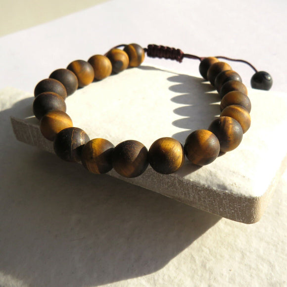 Men's Tigers Eye Adjustable Bracelet - The Flower & Gift Yard