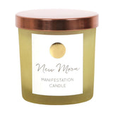 New Moon Wild Orange Manifestation Candle with Clear Quartz - The Flower & Gift Yard