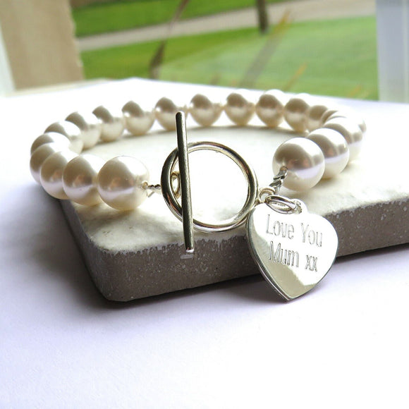 Personalised Affirmation Pearl Bracelet - The Flower & Gift Yard