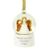Personalised Angel Message Glitter Snow Globe - The Flower & Gift Yard