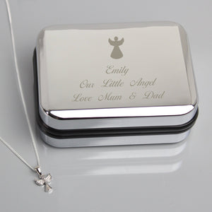 Personalised Angel Necklace & Box - The Flower & Gift Yard