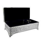 Personalised Antique Silver Plated Jewellery Box - The Flower & Gift Yard