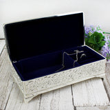 Personalised Antique Silver Plated Jewellery Box - The Flower & Gift Yard