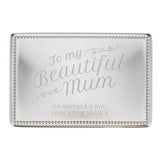 Personalised Beautiful Mum Rectangular Jewellery Box - The Flower & Gift Yard