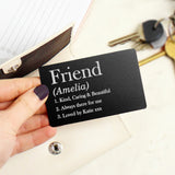 Personalised Black Wallet Card - The Flower & Gift Yard