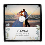 Personalised Botanical Memorial Photo Upload Necklace and Box - The Flower & Gift Yard