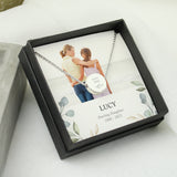 Personalised Botanical Memorial Photo Upload Necklace and Box - The Flower & Gift Yard