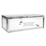Personalised Butterflies Mirrored Jewellery Box - The Flower & Gift Yard