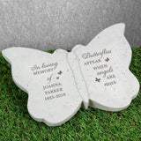 Personalised Butterfly Shape Garden Memorial Stone - The Flower & Gift Yard