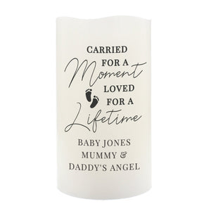 Personalised Carried For A Moment Led Candle - The Flower & Gift Yard
