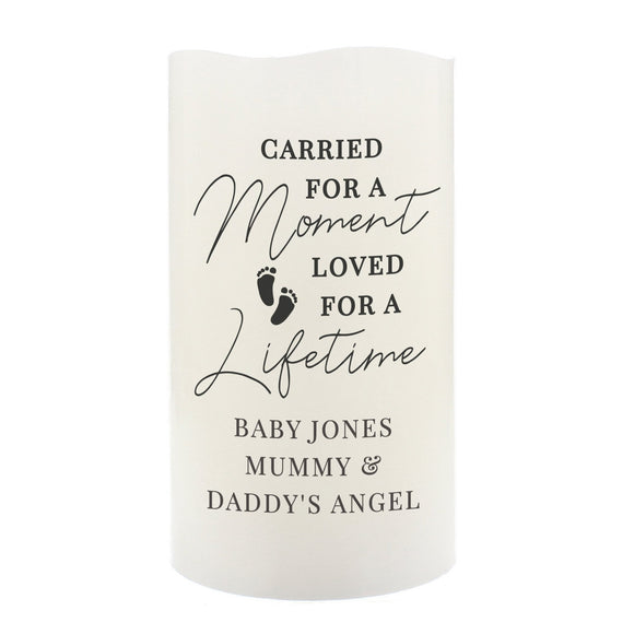 Personalised Carried For A Moment Led Candle - The Flower & Gift Yard