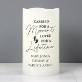 Personalised Carried For A Moment Led Candle - The Flower & Gift Yard